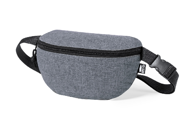 Sac banane en RPET - compartiment zippé et bandoulière réglable - polyester RPET 600D_0