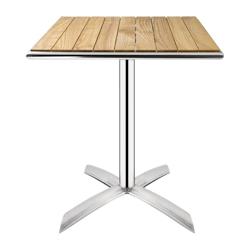 Table bistro carrée plateau basculant frêne Bolero 600mm - GAGK991_0