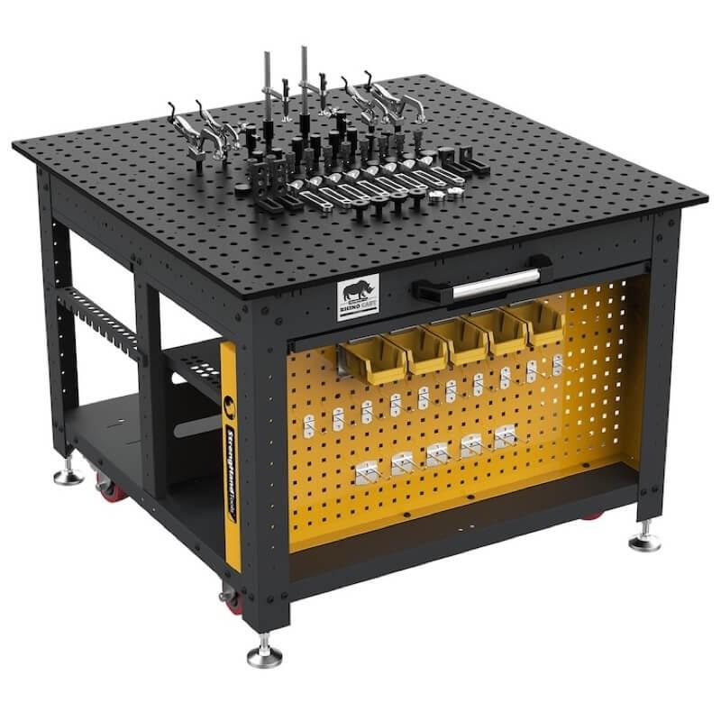 Table de soudage Rhino 1200x1200mm Ø16mm + Kit 66 Accessoires_0