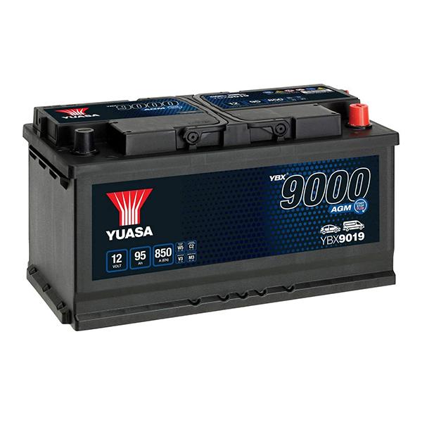 BATTERIE VOITURE YUASA START-STOP AGM YBX9020 12V 105AH 950A_0