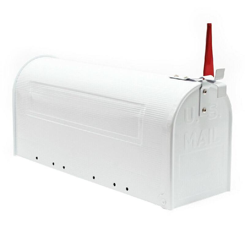 BOITE AUX LETTRES STYLE AMÉRICAIN DESIGN BOITE POSTALE SUR PIED US MAILBOX BLANC 16_0000086_0