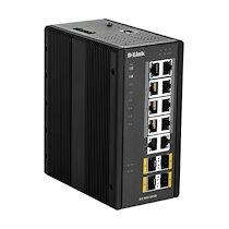 D-Link DIS-300G-14PSW Géré L2 Gigabit Ethernet (10/100/1000) Connexion Ethernet, supportant l'alimentation via ce port (PoE) Noir_0