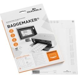 DURABLE Badgemaker Étiquette à insérer 0,95 x 34 x 21,5 cm Papier 20 pièces - blanc 4005546140605_0