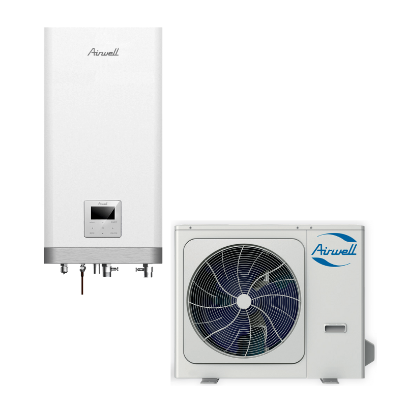 Ensemble pompe à chaleur air / eau wellea split 10 kw monophasé - airwell - airpacwellea10m_0