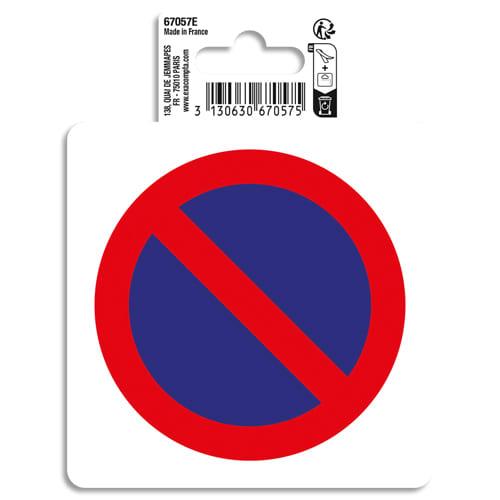 Exacompta - Panneau PVC adhésif antidérapant - Défense de stationner - 10 cm - Réf. 67057E_0