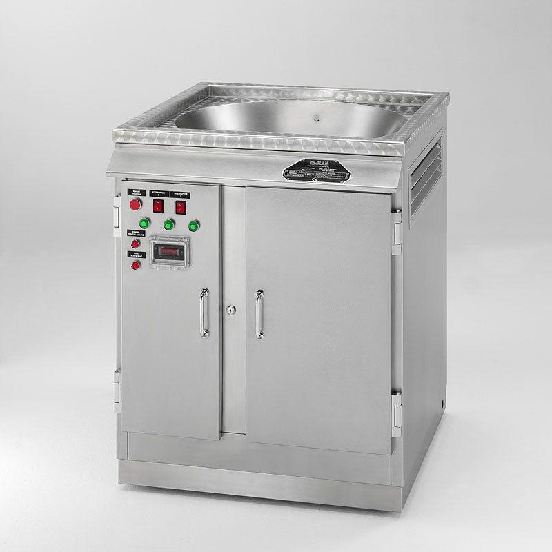 Friteuse électrique 20 litres INBLAN FE 20 -M 700 - acier inoxydable avec thermostat digital et roues_0