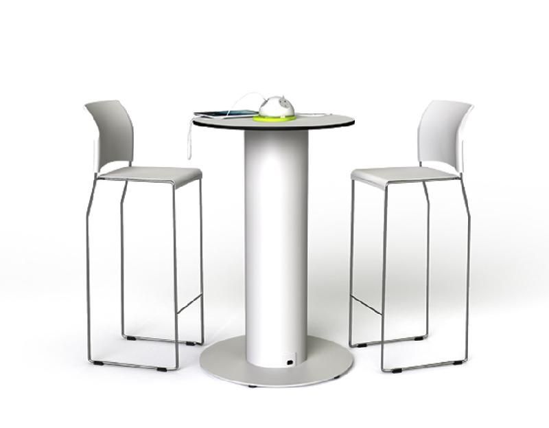 Hub circulaire rechargeable Table4 - diamètre 100 cm - 2 prises / 1x USB-A / 1x USB-C - batterie lithium 1200 Wh - Zioxi_0