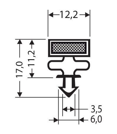 Joint pvc magnetique pour meubles frigos jpc-102_0