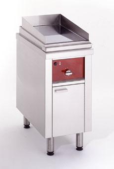 Location grill au chrome lisse - Plaque gaz Charvet RF VO1932 - 425x800x900mm - Puissance 14KW_0