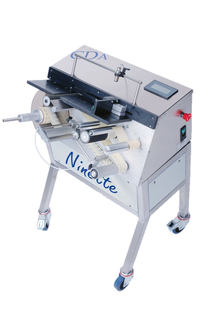 Ninette a plat - étiqueteuse alimentaire - machine semi-automatique