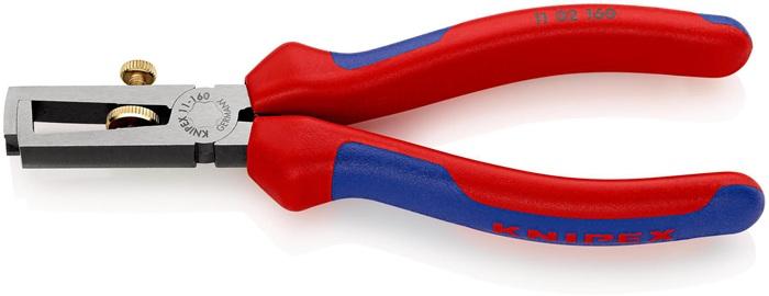 Pince à dénuder 160 mm - polie avec gaines multi-composants, ressort d'ouverture - KNIPEX_0