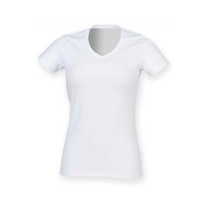 T-shirt femme col v feel good (blanc) référence: ix186741_0