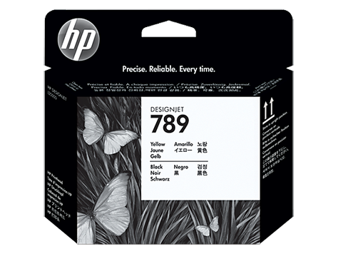 Tête d'impression hp 789 designjet l25500 jaune et noir ch612a_0