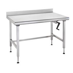 Tournus Equipement Table inox Ergonomix à dosseret 800 x 1800 x 700 cm Tournus - plastique 404716_0