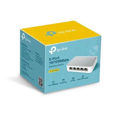 TP-Link TL-SF1005D Géré Fast Ethernet (10/100) Blanc_0