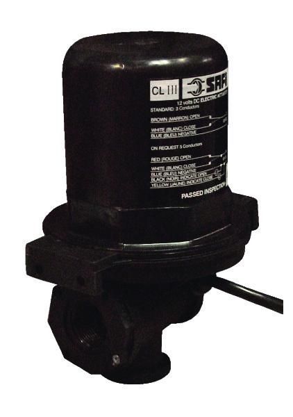 VANNE 12V 3 VOIES POLYPROPYLENE  3/4 20 RPM SAFI