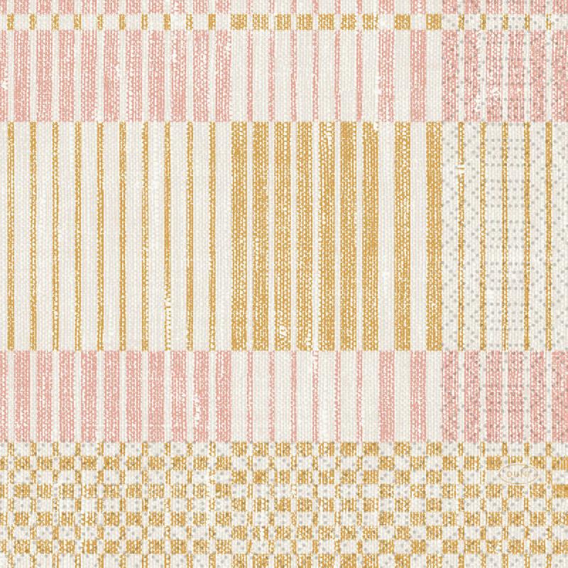 SERVIETTES ROSE OUATE DE CELLULOSE 33X33 CM FILATI ROSE DUNI (50 PIÈCES)