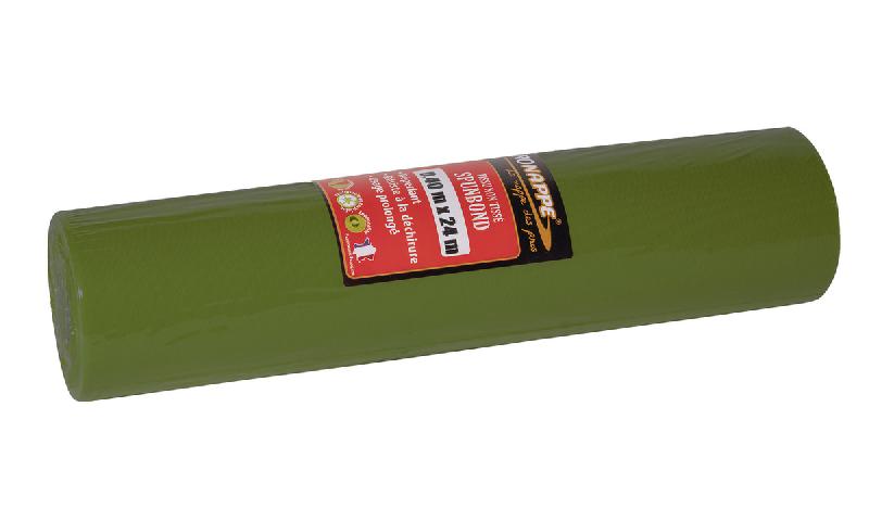 ROULEAU TÊTE À TÊTE VERT OLIVE SPUNBOND 0,4X24 M