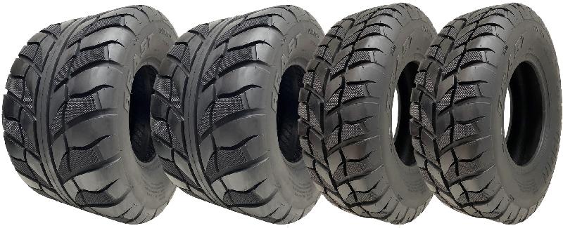 21x7.00-10  20x11.00-9 OBOR Beast 6ply Pneus Tubeless Road Legal (Lot de 4)_0