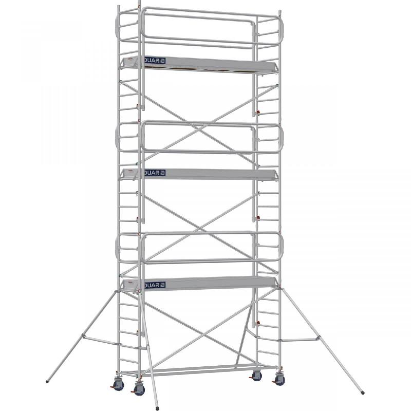Échafaudage roulant aluminium DOCKER 85 version garde-corps EXMDS - Hauteur de travail : 7,90 m - DUARIB - 7130062_0