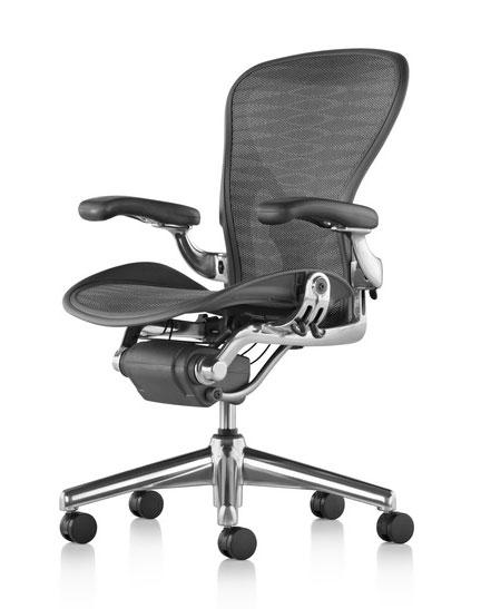 AERON / FAUTEUIL DE DIRECTION ALUMINIUM POLI TAILLE C ( >186 CM > 90 KG)_0