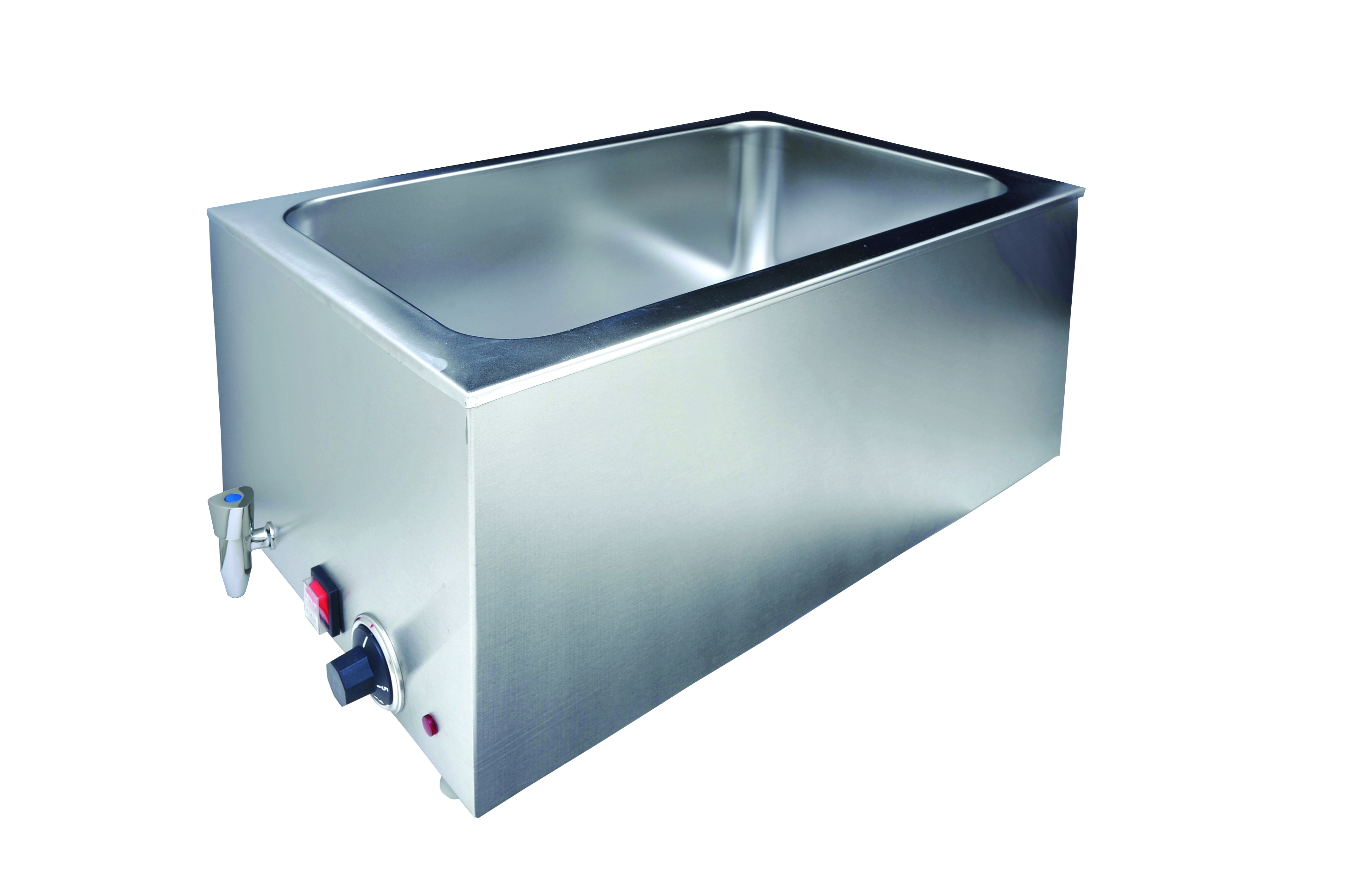 BAIN-MARIE ECO GN 1/1 - 150 MM, AVEC ROBINET DE PURGE