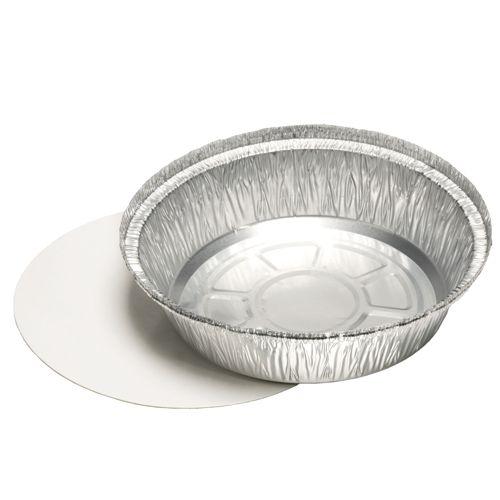 BARQUETTE EN ALUMINIUM PAPSTAR AVEC COUVERCLE À INSÉRER, DIAMÈTRE : 18,2 CM X H : 4 CM, VOLUME : 770 ML – 25 PIÈCES PAR PAQUET
