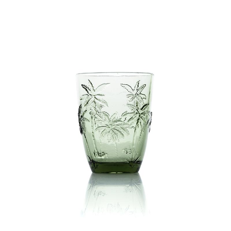 Bazar Bizar Verre à eau en verre 8.2x8.2x10 cm vert - Lot de 24 - vert verre CNWG013Gr-Low-MTR24_0