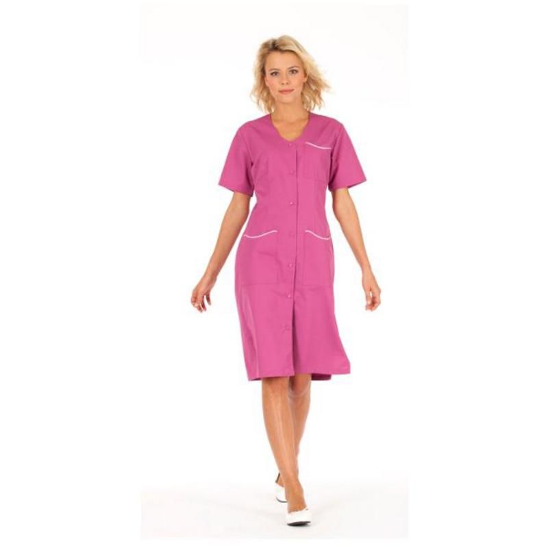 BLOUSE FEMME LAURENE BL/ROSA T0 MANCHES TRANSFORMABLES P/C