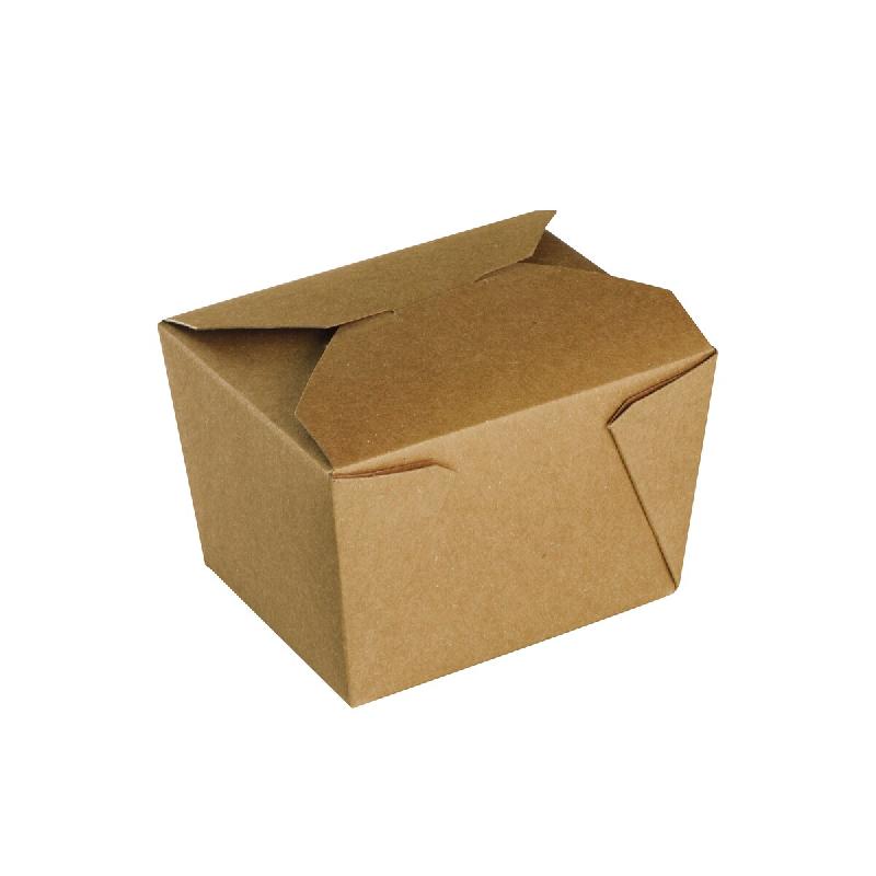 Boîte repas NOVABOX kraft 800 ml - Repas à emporter & snacking - Pack été 2 cartons - Lot de 900 - beige en carton BAM200-PE2_0