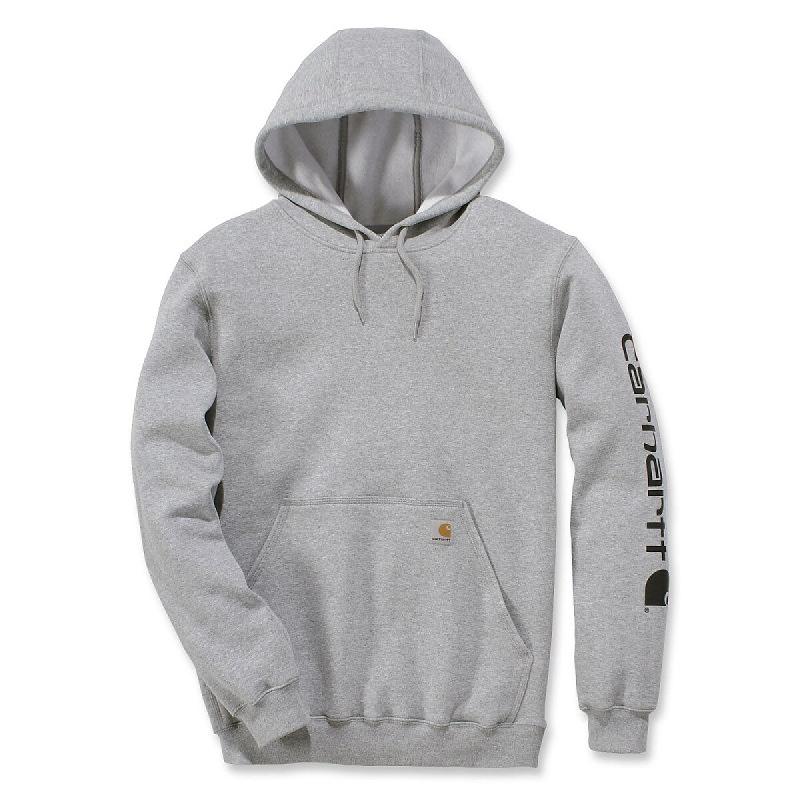 CARHARTT Sweat À Capuche Non Zippé Avec Logo Sleeve Gris Xl - XL gris multi-matériau 0192776551128_0