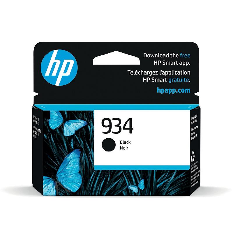 CARTOUCHE ENCRE HP 934 OFFICEJET NOIR POUR IMPRIMANTE JET D'ENCRE