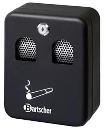 Cendrier mural - fixation murale, modèles noir et inox - volumes 1L et 6,5L_0