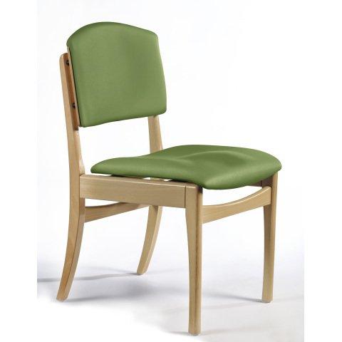 CHAISE DE RESTAURATION GRAND LARGE C22MM SANS ACCOUDOIRS - VERT