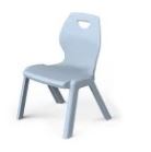 Chaise d'école Ina - polyvalente, économique et empilable - matériaux recyclés_0