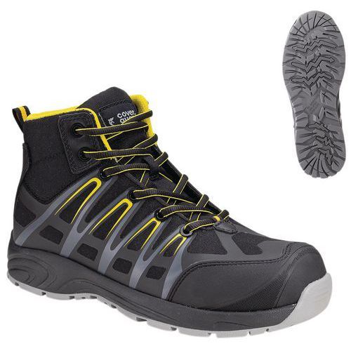 CHAUSSURE DE SÉCURITÉ HAUTE ALUNI S3 NOIR JAUNE - T44 - COVERGUARD