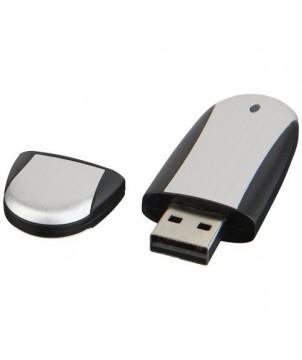 CLÉ USB OVALE 32 GB - ARGENTÉ - CLÉS USB PUBLICITAIRES PERSONNALISÉES