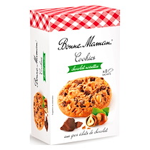 COOKIES CHOCOLAT NOISETTES BONNE MAMAN - BOITE DE 225 G