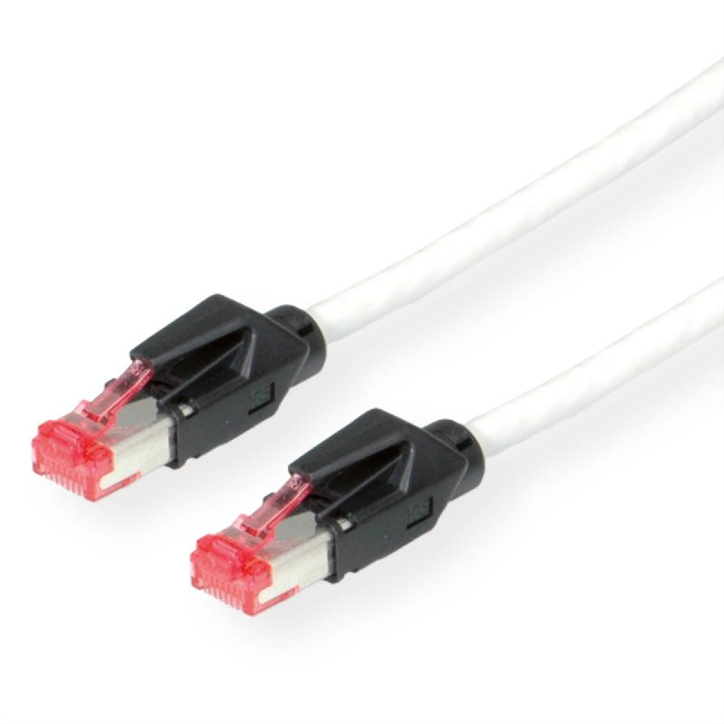 Cordon DÄTWYLER Cat.6 (Classe E) S/FTP, CU 7702 flex LS0H, Hirose TM21, gris, 20 m_0