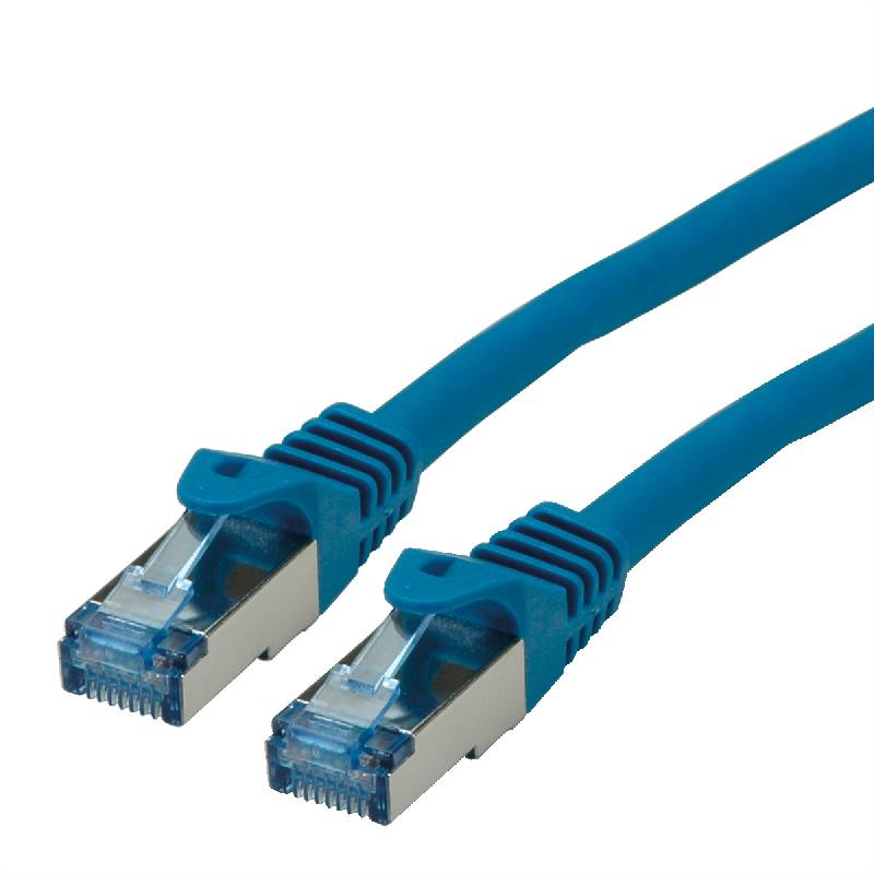 Cordon ROLINE S/FTP(PiMF) Cat.6A / 10 Gigabit, LSOH, Component Level, bleu, 0,3 m_0