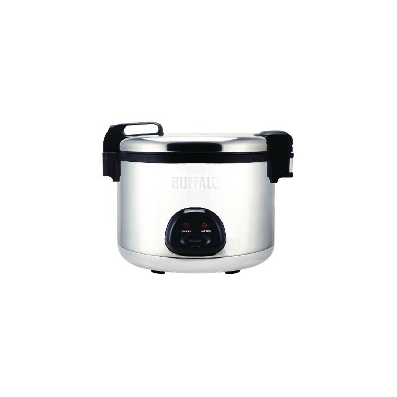 Cuiseur à riz professionnel en inox Buffalo - 20L cuit / 2850W - 220V MONO_0