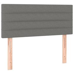 Décoshop26 - Tête de lit accessoire couchage chambre à coucher meuble 80 x 5 x 78/88 cm tissu gris foncé TDL0203183 - gris 3000644888009_0