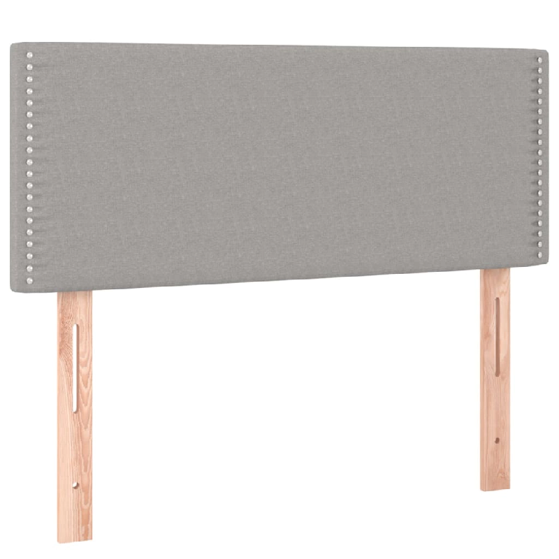 Décoshop26 - Tête de lit accessoire couchage chambre à coucher meuble 90 x 5 x 78/88 cm tissu gris clair TDL0203207 - gris 3000647688002_0