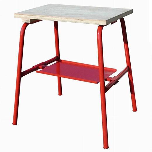 Établi sanitaire pliant - Plateau bois multiplis 27 mm - Dimensions 700x450x820 mm - 11581291_0