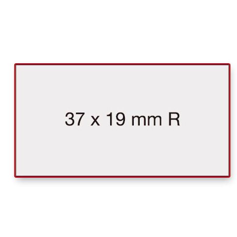 Étiquettes adhésives Contact 37 x 19 mm - blanches - colle permanente - boîte de 12 rouleaux (12 000 étiquettes)_0
