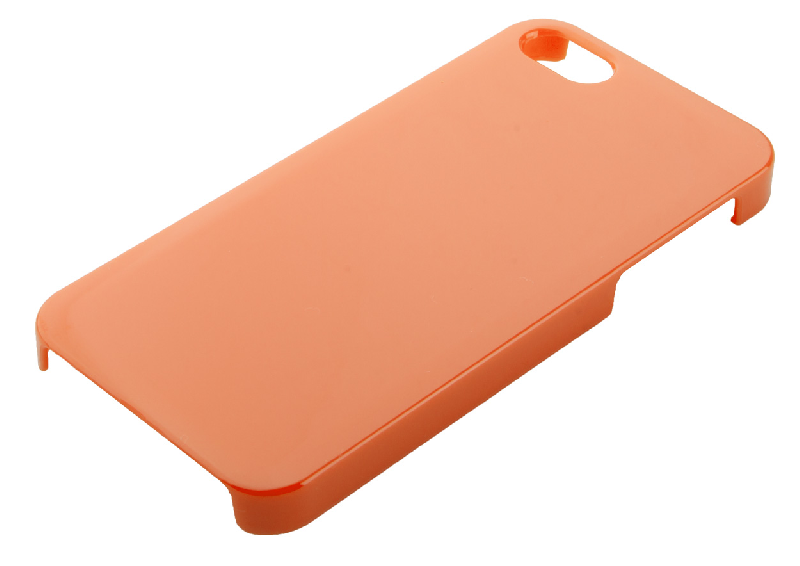 Étui iPhone® 5, 5S en PVC - Personnalisable avec impression en sublimation - Couleur orange_0