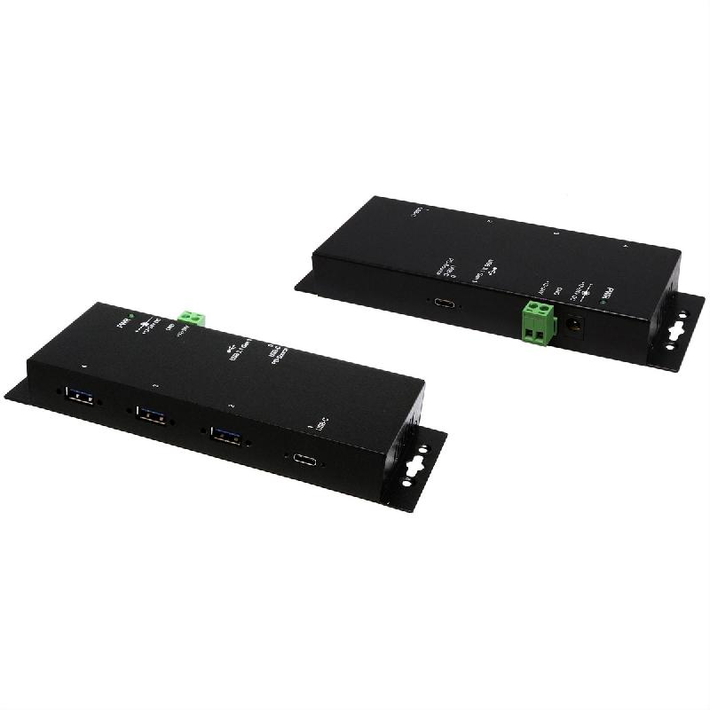 EXSYS EX-1191HMVS-PD Hub métallique USB 3.2 Gen 1 à 4 ports, avec recharge USB-PD_0