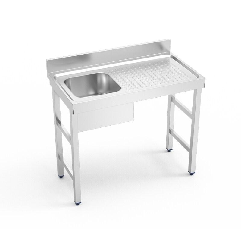 FRICOSMOS COMERCIAL ALFER - Évier avec support, cuve gauche et égouttoir droit. 100x55x85 cm - inox FRFRI001I-2_0