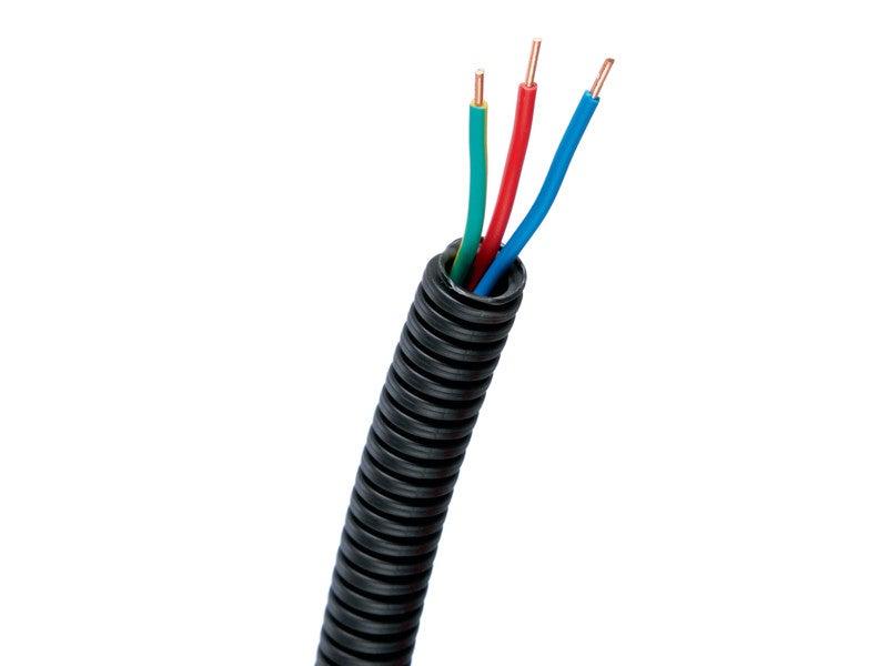 Gaine préfilée d'installation 3 x 1.5 mm² - 25 m - Diamètre 16 mm - Résistante aux chocs et à l'écrasement_0