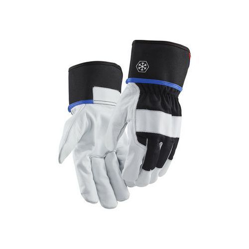GANTS DE PROTECTION THERMIQUE ARTISAN DOUBLÉS - POIGNET OUVERT - NOIR/BLANC - T7 - BLAKLADER